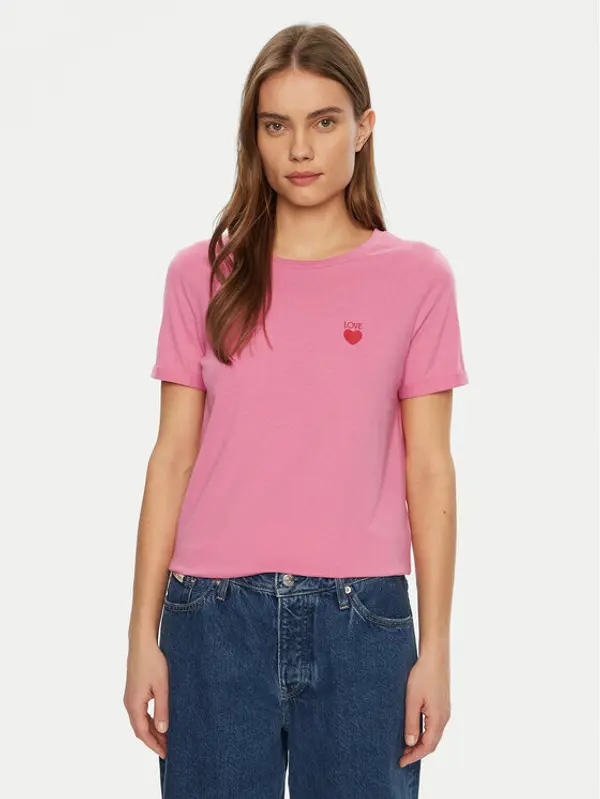 JDY JDY T-shirt Kitty 15318845 Ružičasta Regular Fit