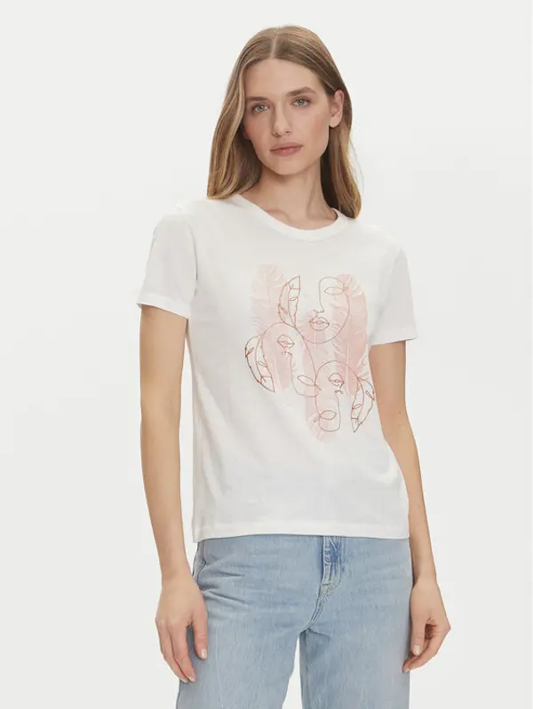 JDY JDY T-shirt Michigan 15311702 Bijela Regular Fit