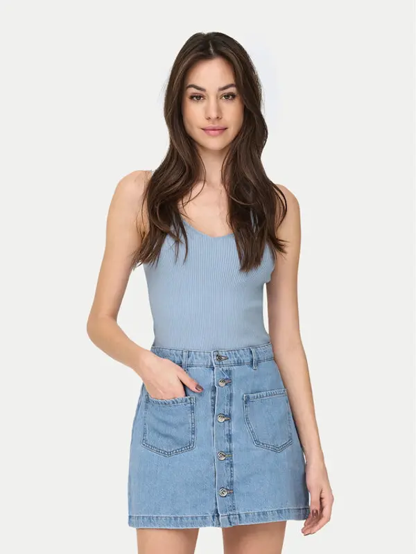 JDY JDY Top Nanna 15180497 Svijetloplava Slim Fit