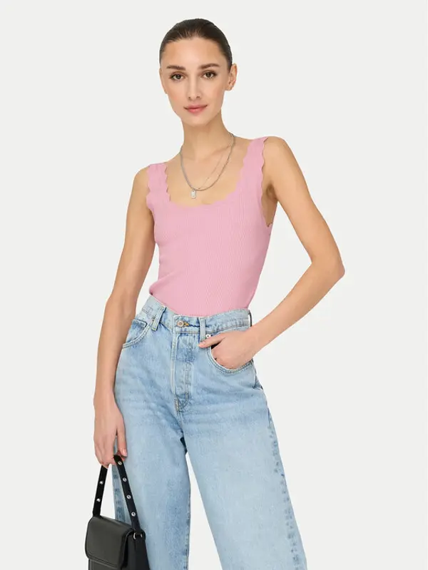 JDY JDY Top Nanna 15290585 Ružičasta Slim Fit