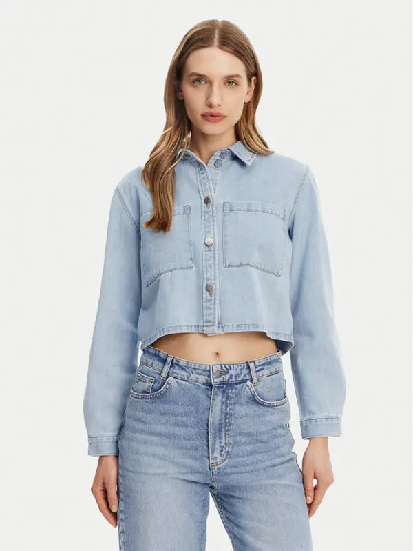 JDY JDY Traper jakna Marly 15338847 Svijetloplava Oversize