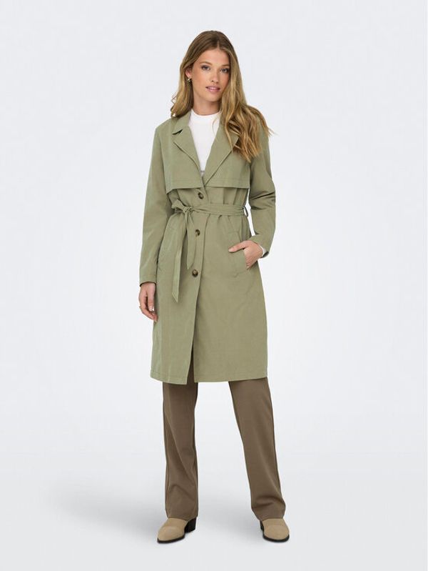 JDY JDY Trench Paschal 15281774 Zelena Regular Fit