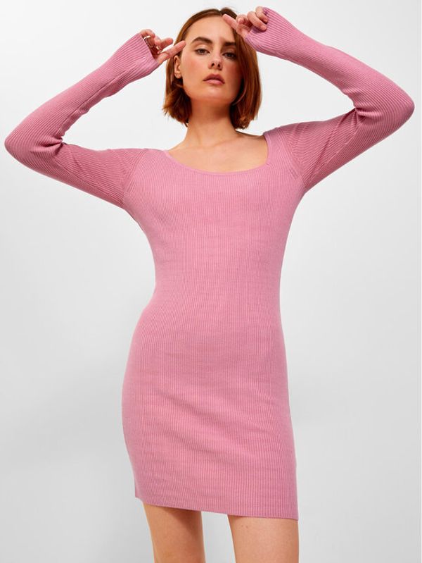 JJXX JJXX Džemper haljina 12243111 Ružičasta Tight Fit