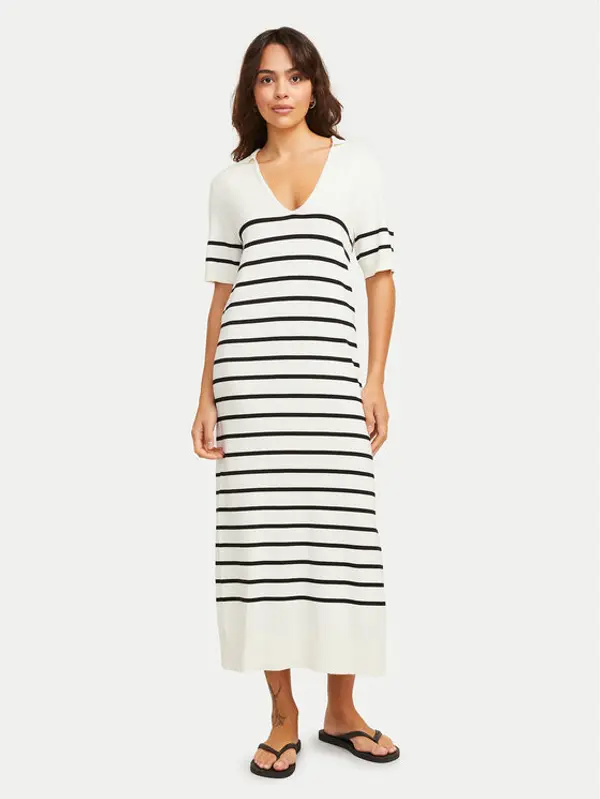 JJXX JJXX Džemper haljina Layla 12269784 Écru Regular Fit