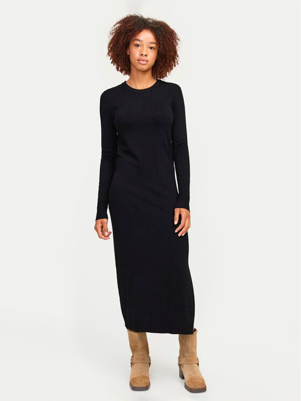 JJXX JJXX Džemper haljina Marilyn 12261027 Crna Slim Fit