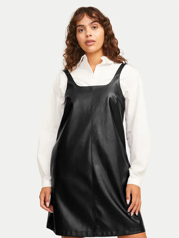 JJXX JJXX Haljina od imitacije kože Stella 12262769 Crna Regular Fit