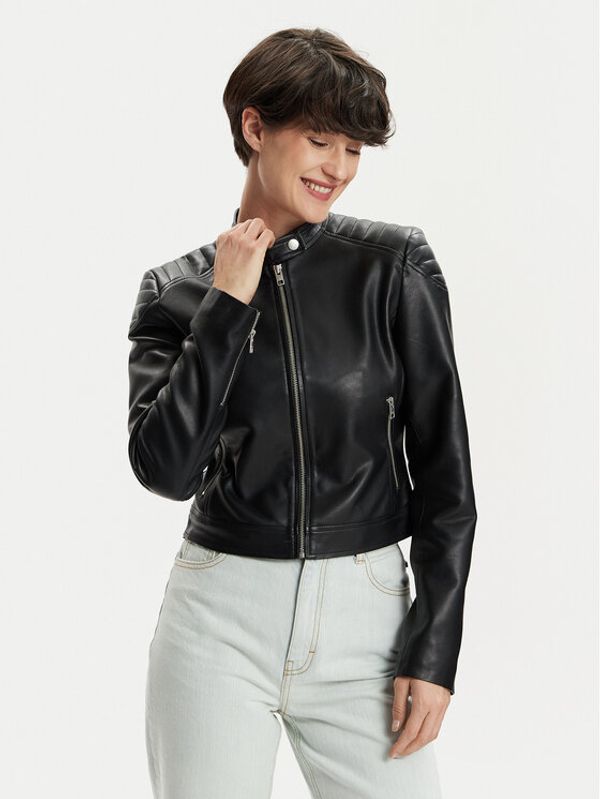 JJXX JJXX Jakna od imitacije kože Ava 12258376 Crna Slim Fit