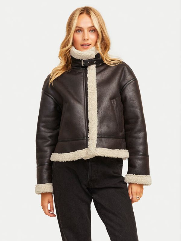 JJXX JJXX Jakna od imitacije kože Yolanda 12259326 Smeđa Regular Fit