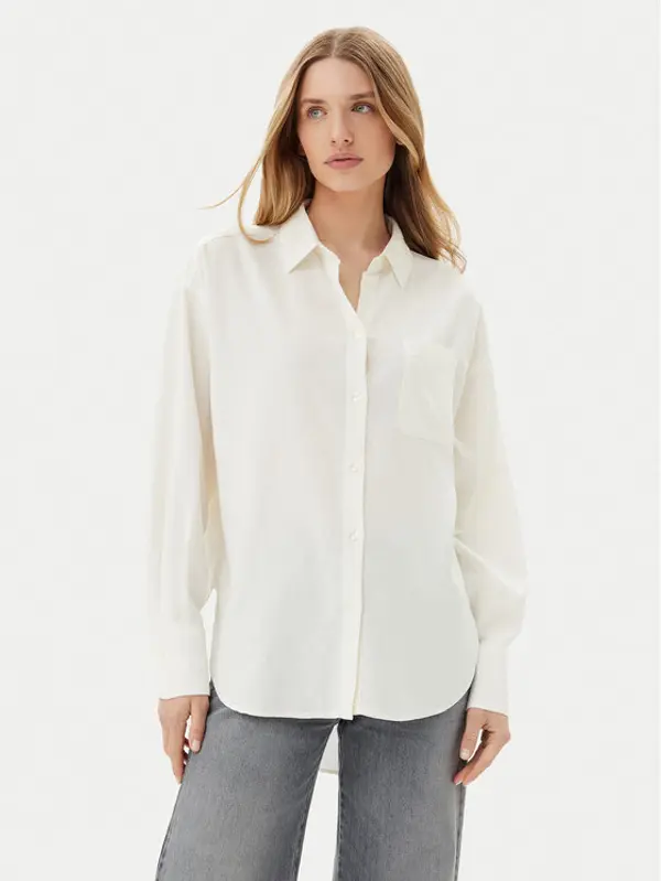 JJXX JJXX Košulja Jamie 12269668 Bijela Oversize