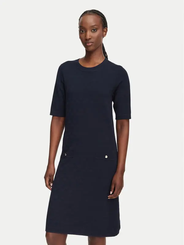 Joop! JOOP! Džemper haljina 263Kn32Kulana 30103289 Tamnoplava Slim Fit