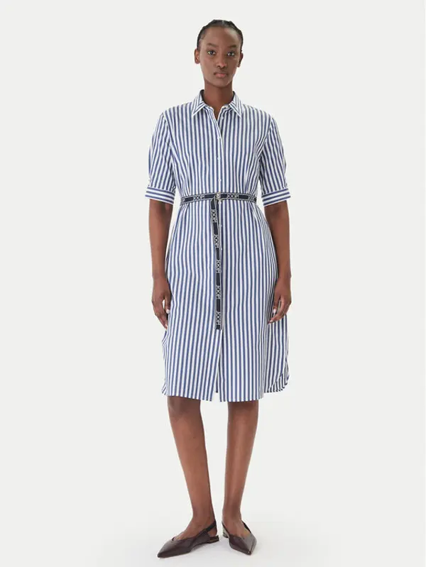 Joop! JOOP! Haljina košulja Dominique2 30101380 Tamnoplava Regular Fit