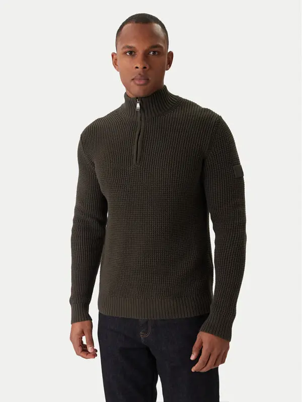 JOOP! JEANS JOOP! Jeans Džemper Henrios 30047663 Zelena Modern Fit