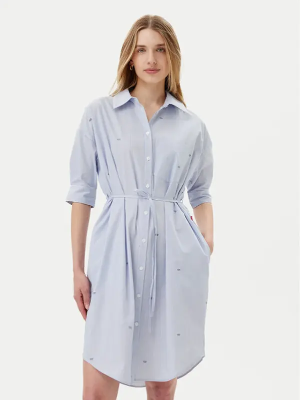 JOOP! JEANS JOOP! Jeans Haljina košulja Dua 30046173 Svijetloplava Relaxed Fit