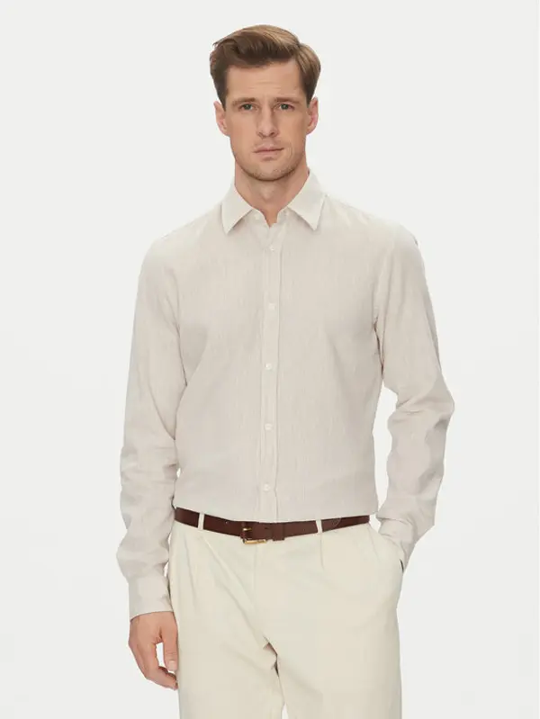 JOOP! JEANS JOOP! Jeans Košulja 15 JJSH-92Hanson2K-W 30045977 Bež Regular Fit