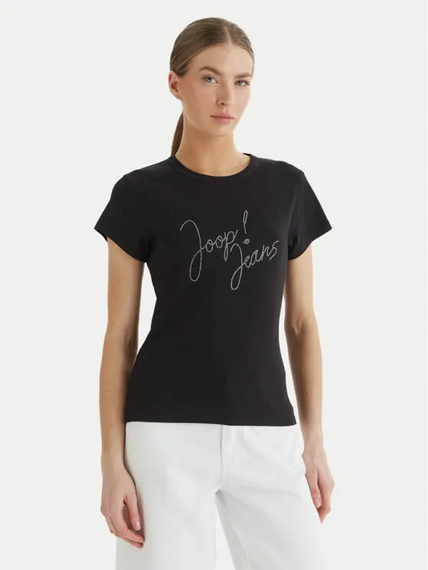 JOOP! JEANS JOOP! Jeans T-shirt Tineta 10019315 30102094 Crna Regular Fit