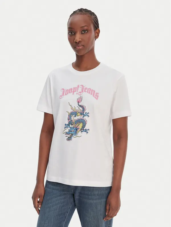 JOOP! JEANS JOOP! Jeans T-shirt Trinessa 30102434 Bijela Regular Fit