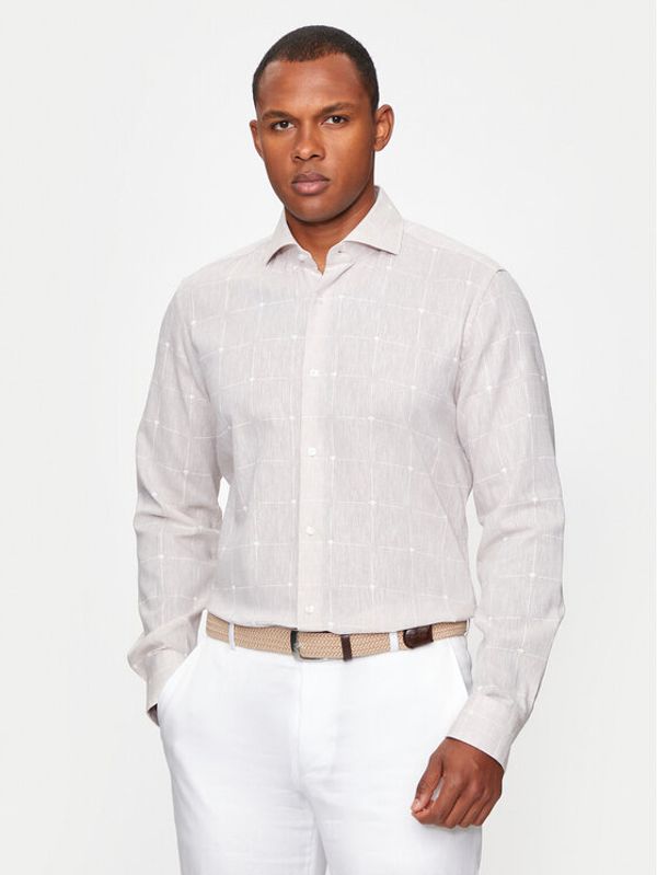 JOOP! JOOP! Košulja 144Pai 30041416 Bež Slim Fit