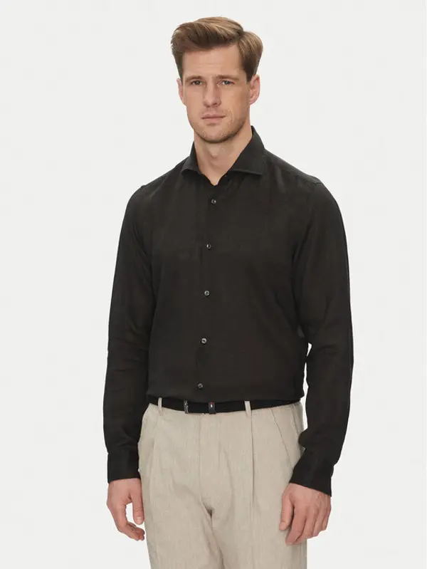 Joop! JOOP! Košulja 17 JSH-146Pai-W 30046075 Crna Slim Fit
