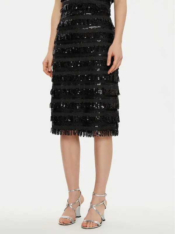 Joop! JOOP! Midi suknja 30044815 Crna Regular Fit