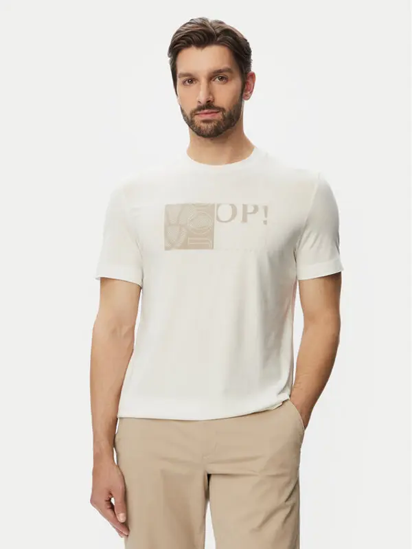 Joop! JOOP! T-shirt Jj-Gislan 30103405 Krem Regular Fit
