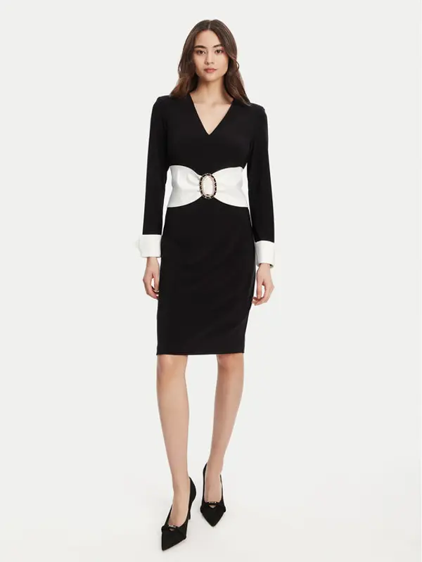 Joseph Ribkoff Joseph Ribkoff Koktel haljina 253768 Crna Slim Fit
