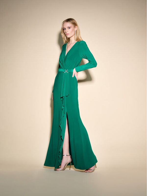 Joseph Ribkoff Joseph Ribkoff Večernja haljina 233788 Zelena Regular Fit