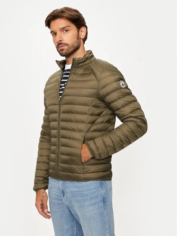 Jott Jott Pernata jakna Mat P000MDOW02 Zelena Slim Fit