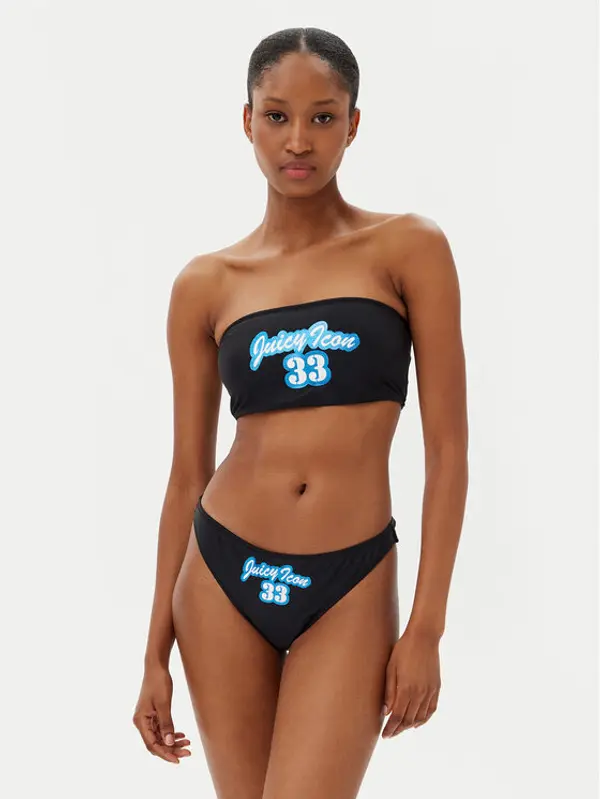 Juicy Couture Juicy Couture Bikini Icon Bandeau JCITS125204 Crna