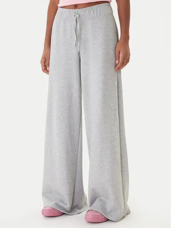 Juicy Couture Juicy Couture Donji dio trenerke Annen JCWBJ225320 Siva Wide Leg