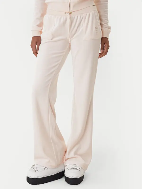 Juicy Couture Juicy Couture Donji dio trenerke Caisa JCSEBJ008G Ružičasta Slim Fit