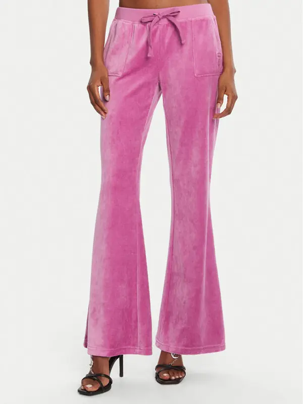 Juicy Couture Juicy Couture Donji dio trenerke Caisa JCSEBJ008G Ružičasta Slim Fit