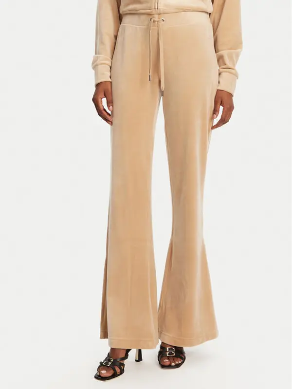 Juicy Couture Juicy Couture Donji dio trenerke Christine JCWBJ125304 Bež Flared Leg