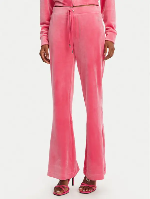 Juicy Couture Juicy Couture Donji dio trenerke Christine JCWBJ125304 Ružičasta Flared Leg