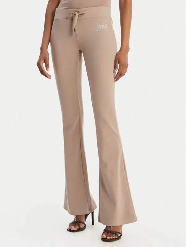 Juicy Couture Juicy Couture Donji dio trenerke Christine JCWBJ126309 Bež Flared Leg