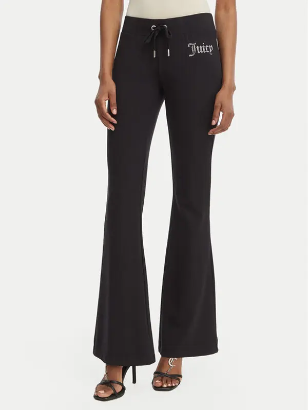 Juicy Couture Juicy Couture Donji dio trenerke Christine JCWBJ126309 Crna Flared Leg