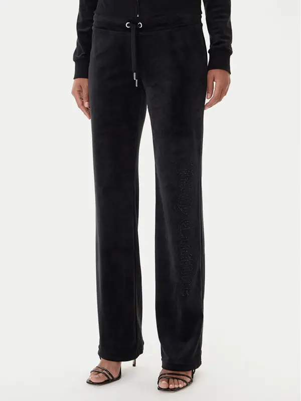 Juicy Couture Juicy Couture Donji dio trenerke Christine JCWBJ225311 Crna Flared Leg