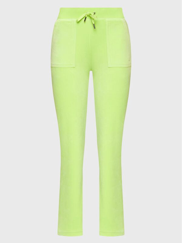 Juicy Couture Juicy Couture Donji dio trenerke Del Ray JCAP180 Zelena Regular Fit