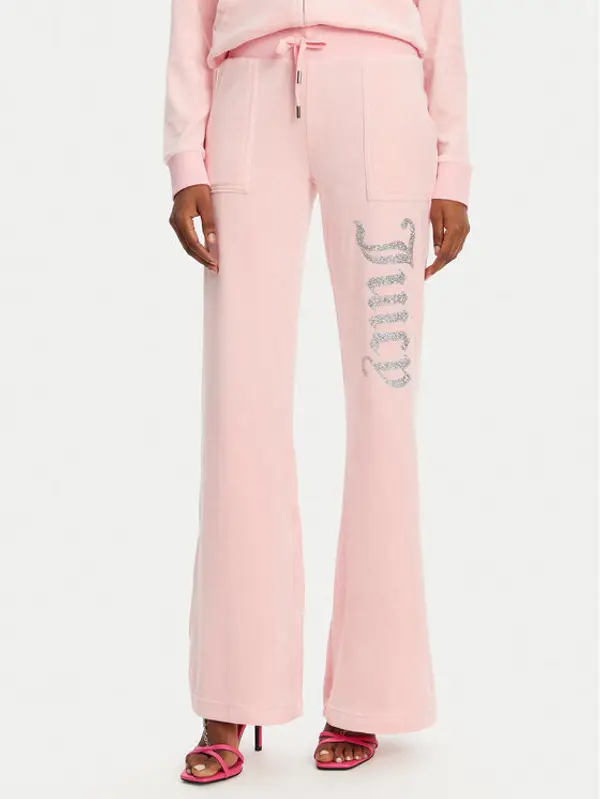 Juicy Couture Juicy Couture Donji dio trenerke Layla JCBBJ125806 Ružičasta Regular Fit