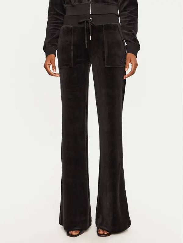 Juicy Couture Juicy Couture Donji dio trenerke Layla JCSEBJ001 Crna Flared Leg