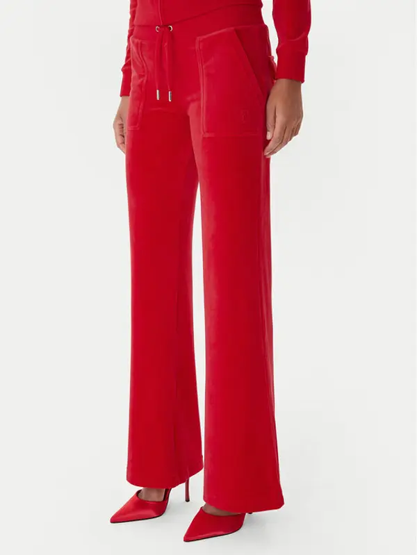 Juicy Couture Juicy Couture Donji dio trenerke Layla JCSEBJ001 Crvena Flared Leg