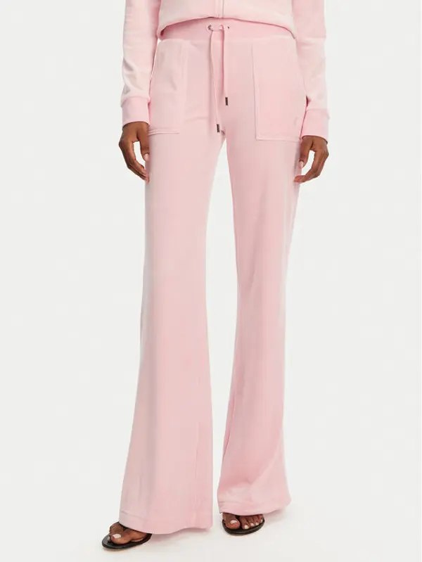 Juicy Couture Juicy Couture Donji dio trenerke Layla JCSEBJ001 Ružičasta Flared Leg