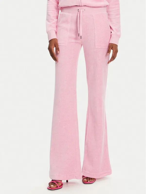 Juicy Couture Juicy Couture Donji dio trenerke Layla JCSEBJ001 Ružičasta Flared Leg