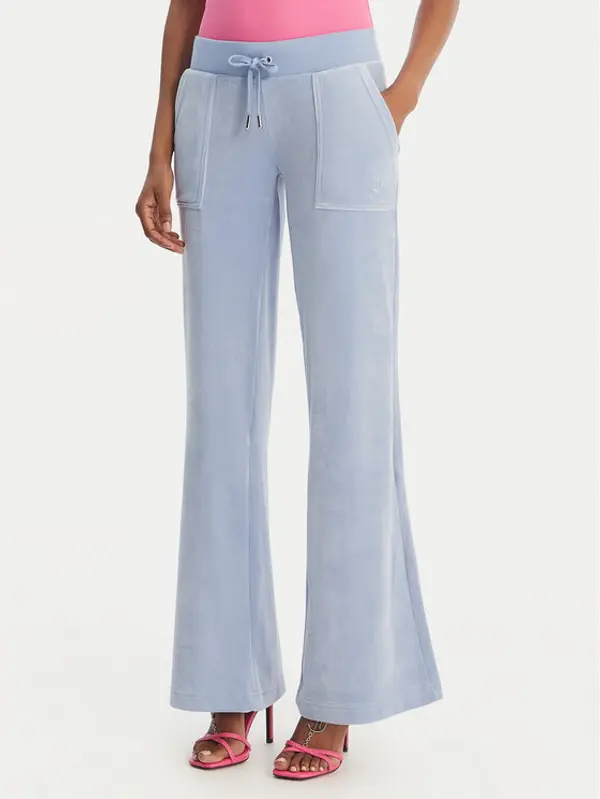 Juicy Couture Juicy Couture Donji dio trenerke Layla JCSEBJ001 Svijetloplava Flared Leg