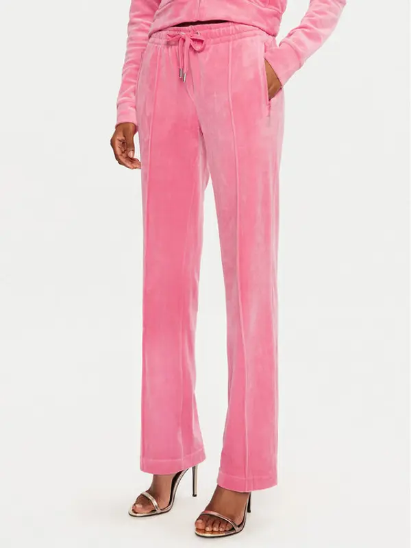 Juicy Couture Juicy Couture Donji dio trenerke Tina JCAPW045 Ružičasta Regular Fit