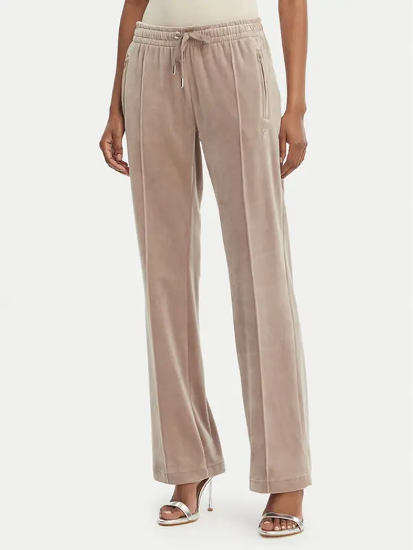 Juicy Couture Juicy Couture Donji dio trenerke Tina JCWBJ126327 Bež Straight Leg