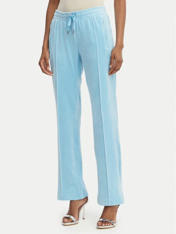 Juicy Couture Juicy Couture Donji dio trenerke Tina JCWBJ126327 Svijetloplava Straight Leg