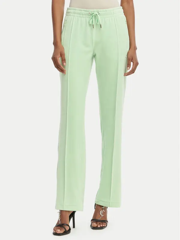 Juicy Couture Juicy Couture Donji dio trenerke Tina JCWBJ126327 Zelena Straight Leg