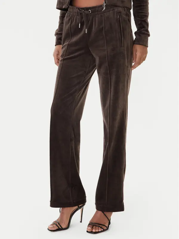 Juicy Couture Juicy Couture Donji dio trenerke Tina JCWBJ225307 Smeđa Regular Fit