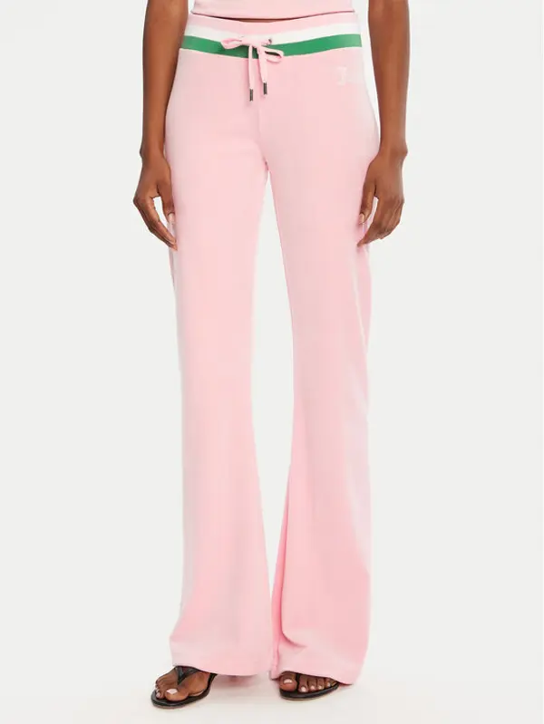 Juicy Couture Juicy Couture Donji dio trenerke Velour JCWBJ225352 Ružičasta Regular Fit