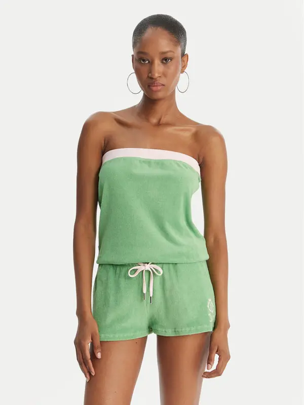 Juicy Couture Juicy Couture Kombinezon Applique Terry JCWFP126316 Zelena Regular Fit